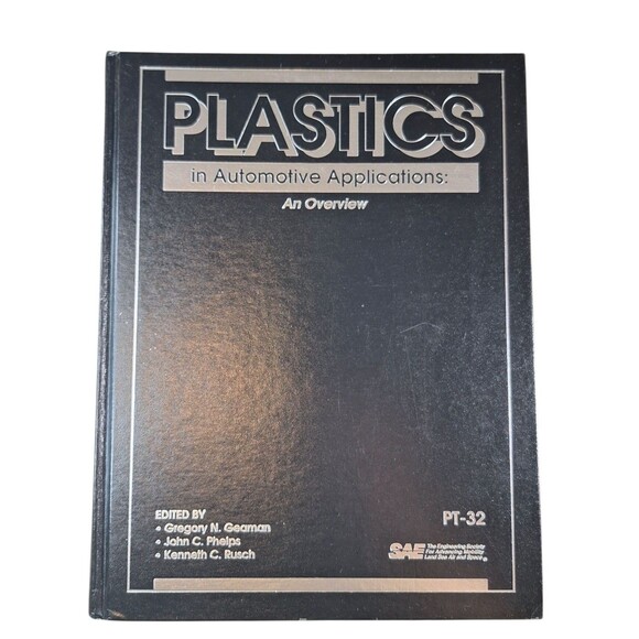 Plastics in Automotive Applications: An Overview PT-32 SAE HC Book 1989 - Picture 1 of 6